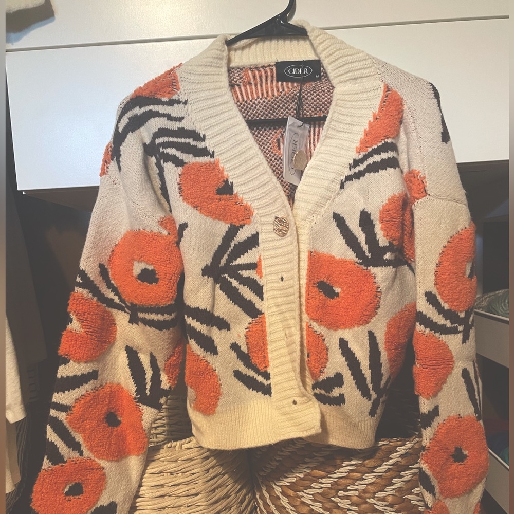 NWT Cider Cropped Cardigan Sweater